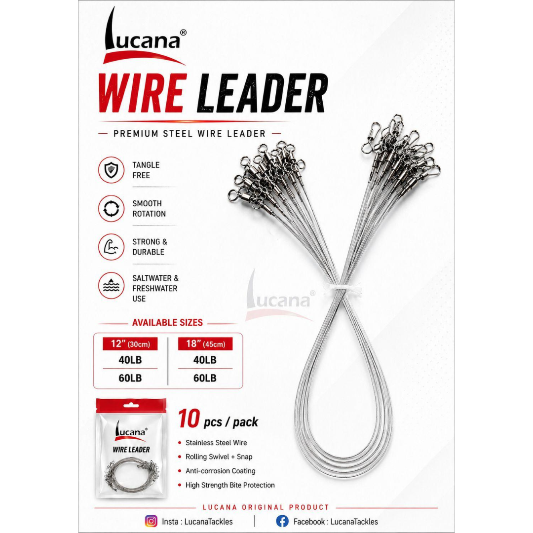 Lucana Wire Leader 12" & 18" | 10pcs/pkt