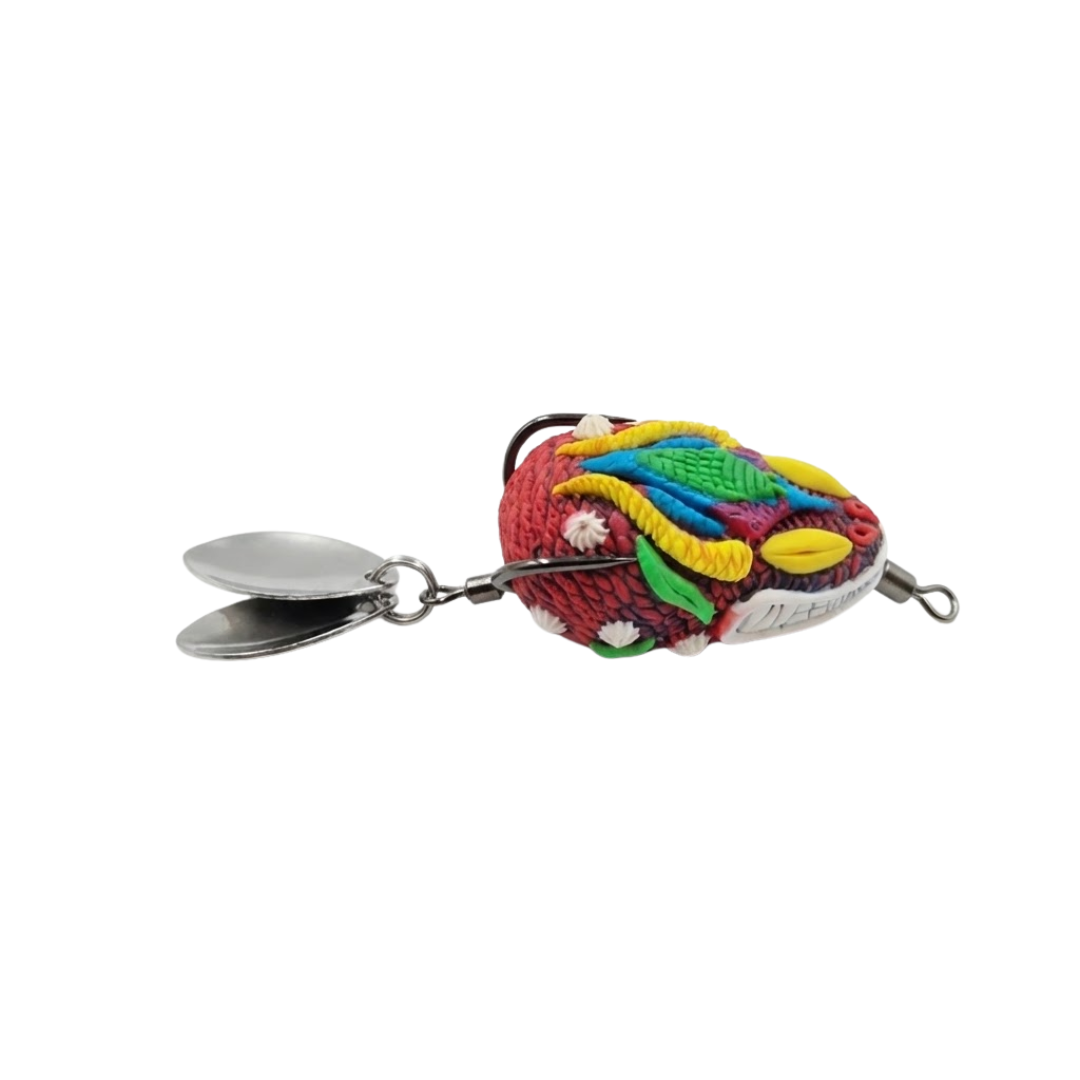 Lures Factory Ratee Frog | Handmade Rubber Frog | Snakehead & Murrel Topwater | 3cm 5.5g