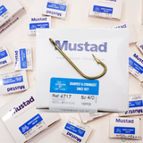 Mustad Hollow Point Limerick Hook 4717  |100 Pcs| Size: 1-20  Live Bait Hooks  Mustad  Cabral Outdoors  