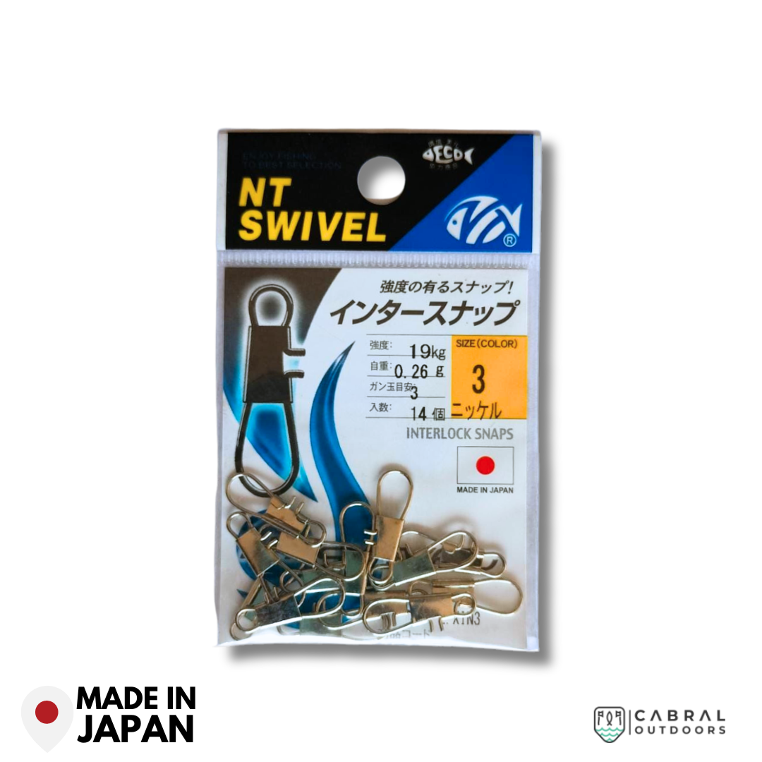 NT Interlock Snaps | Size: 3 and 4  Snap  NT Swivel  Cabral Outdoors  