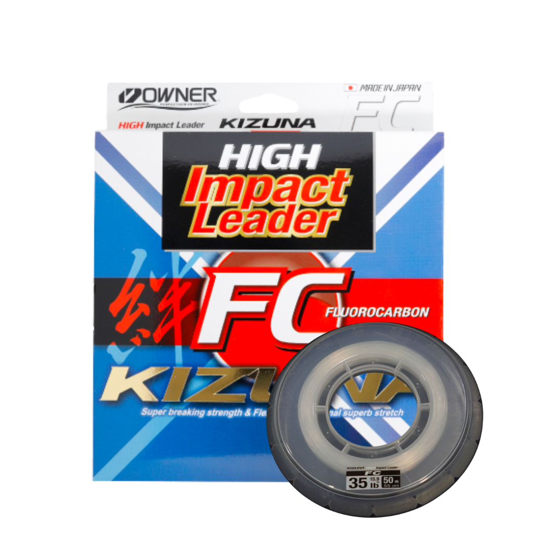 Owner Kizuna FC Fluorocarbon Leader |50m| 20lb-60lb  Braided Line  Owner  Cabral Outdoors  