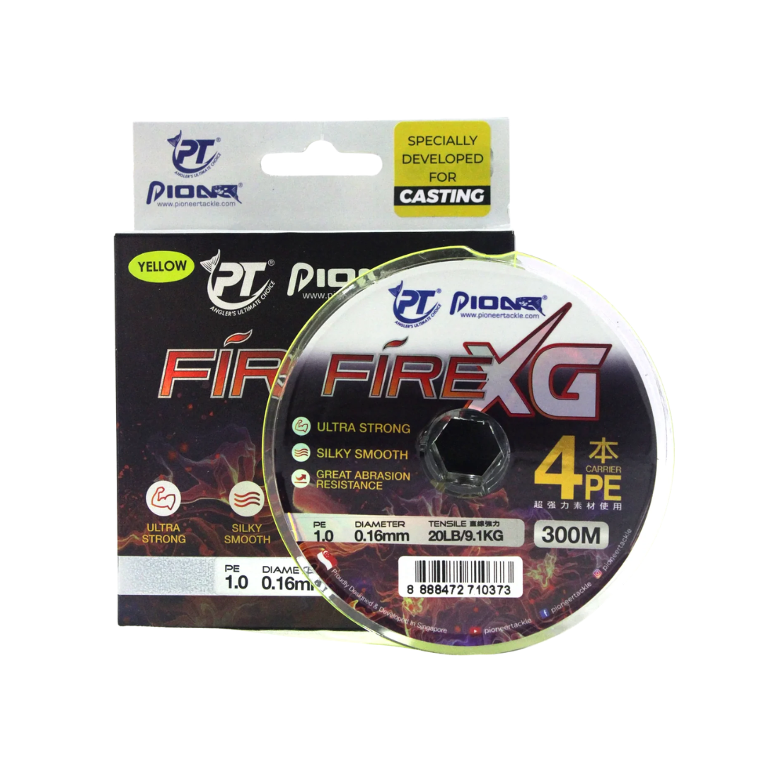 Pioneer Fire XG  Braid Line | 30-50lb | 300m