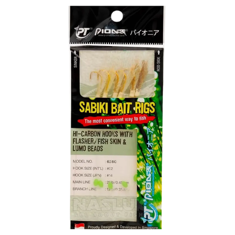 Pioneer Sabiki Bait Rigs 628G | #4-#10  Sabiki  Pioneer  Cabral Outdoors  