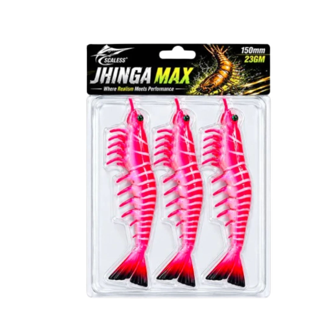 Scaless Jhinga Max Shrimp|150mm -23g|3pcs/pkt
