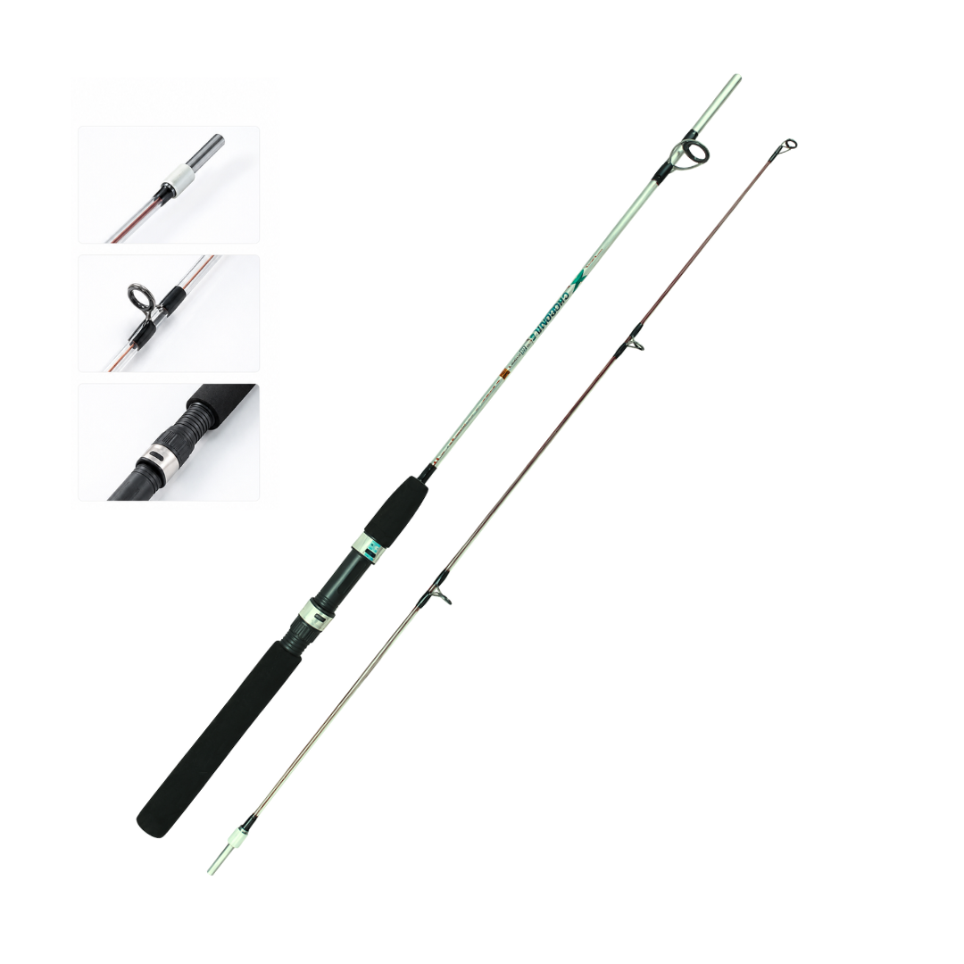 Crocodile Solid Glass Fiber 5ft -8ft Spinning Rod