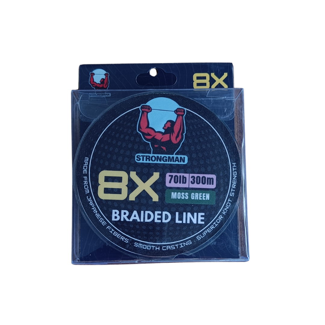 Strongman  8X Braided Line | 26lb-108lb | 100-300m  Braided Line  Strongman  Cabral Outdoors  