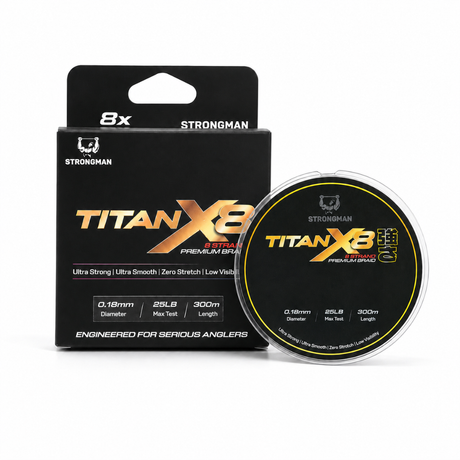 Strongman TITAN X8 Premium Braided Line | 25lb-40lb | 100m-300m  Braided Line  Strongman  Cabral Outdoors  