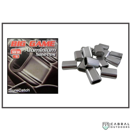 Sure Catch Big Game Aluminium Sleeves | SLV28-SLV50  Crimping Sleeves  Sure Catch  Cabral Outdoors  
