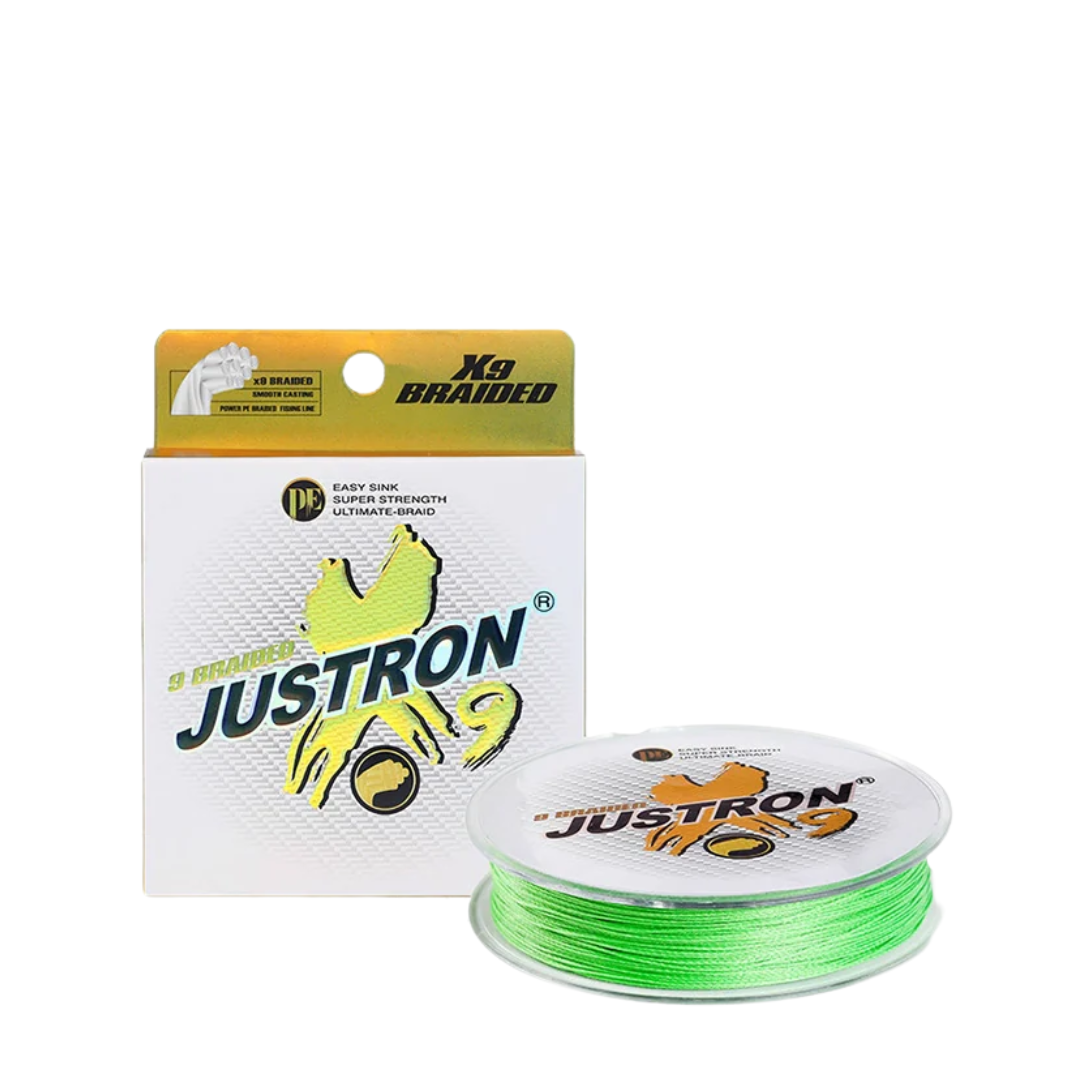 Justron 9x Braided Fishing Line – 100m  Braided Line  Justron  Cabral Outdoors  