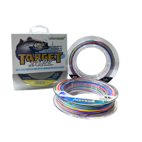 Justron X8 Target Braided Fishing Line – 150m  Braided Line  Justron  Cabral Outdoors  