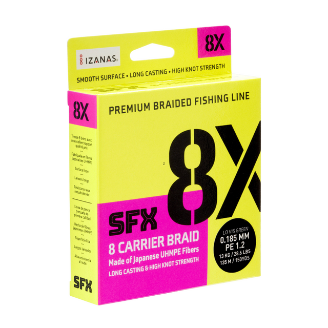 Sufix 8x SFX Carrier Braid-270M  Braided Line  Sufix  Cabral Outdoors  