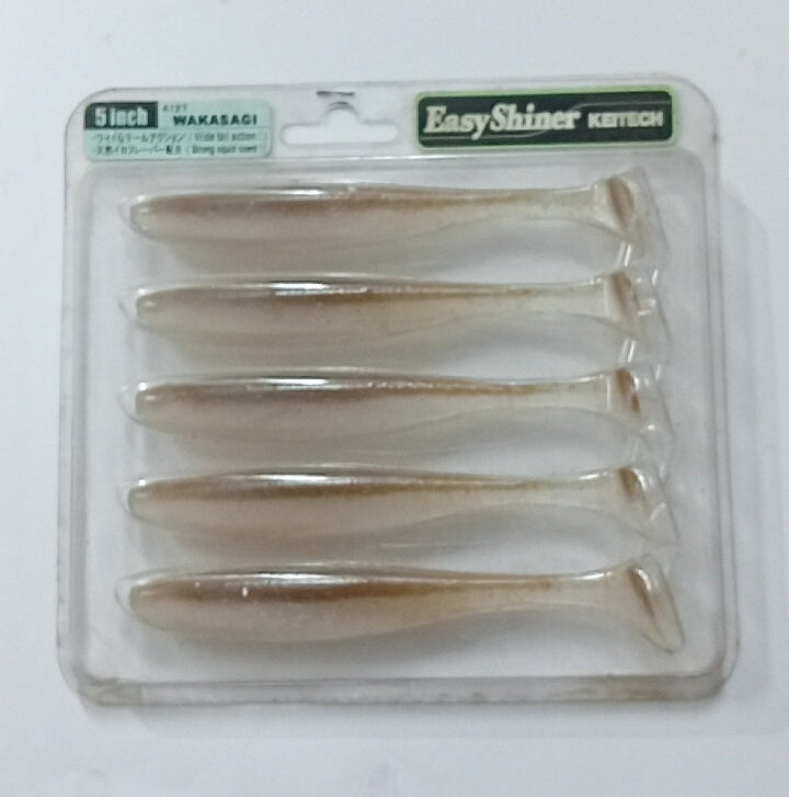 (Stock Clearance) Keitech Easy Shiner 5 inch | 5 Tails per pack