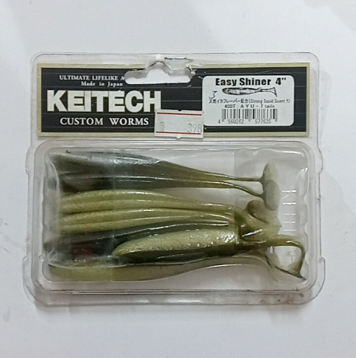 (Stock Clearance) Keitech Easy Shiner 4 inch Custom Worms | 7 Tails per pack