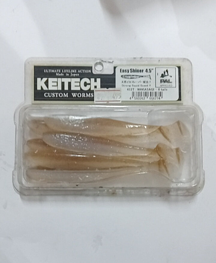 (Stock Clearance) Keitech Easy Shiner 4.5 inch Custom Worms | 6 Tails per pack