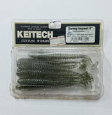 (Stock Clearance) Keitech Swing Impact 4 inch Custom Worms | 8 Tails per pack
