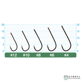 Owner Worm BH-Round Hook 56537 (Eyed) | Size: 6-12  Hooks  Owner  Cabral Outdoors  