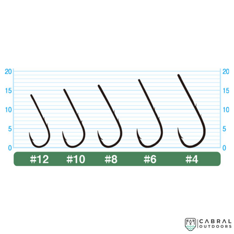Owner Worm BH-Round Hook 56537 (Eyed) | Size: 6-12  Hooks  Owner  Cabral Outdoors  