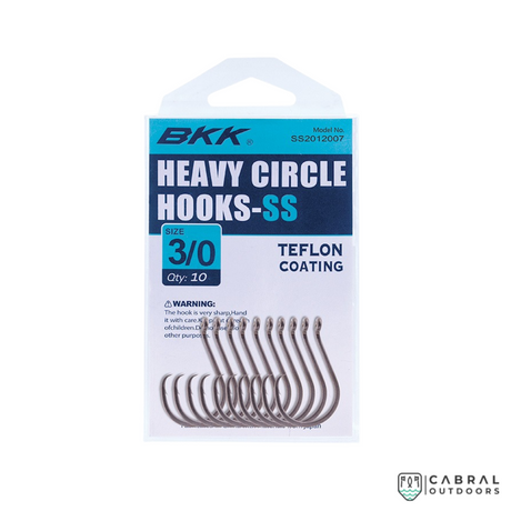 BKK SS Heavy Circle Hooks | Size: 2-10/0  Live Bait Hooks  BKK  Cabral Outdoors  