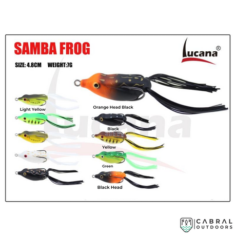 Lucana Samba Frog Lure 4.8cm | 7g  Rubber Frog  Lucana  Cabral Outdoors  