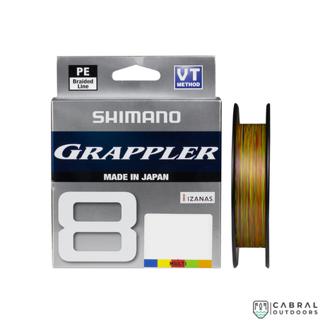 Shimano Grappler 8 Premium PE | 300 m  | Multicolour  Braided Line  Shimano  Cabral Outdoors  Shimano Grappler 8 Premium PE 300m Multicolour India | Cabral Outdoors
