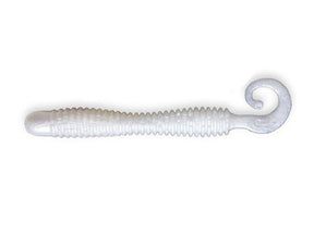 Crazy Fish Active Slug Soft lure 100mm | 6pcs/pkt | Pearl  Curly Tail  Crazy Fish  Cabral Outdoors  