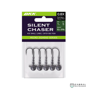 BKK Silent Chaser 0.8X Football Head Micro Jighead | Size-1-2/0  Jig Head  BKK  Cabral Outdoors  