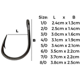 Mustad 10827NPBLN Hoodlum Live Bait 4x Strong Fishing Hooks  Live Bait Hooks  Mustad  Cabral Outdoors  