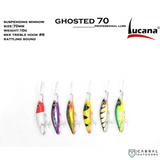 Lucana Ghosted 70mm/10g Lure, 1pcs/pkt  Hard Baits  Lucana  Cabral Outdoors  